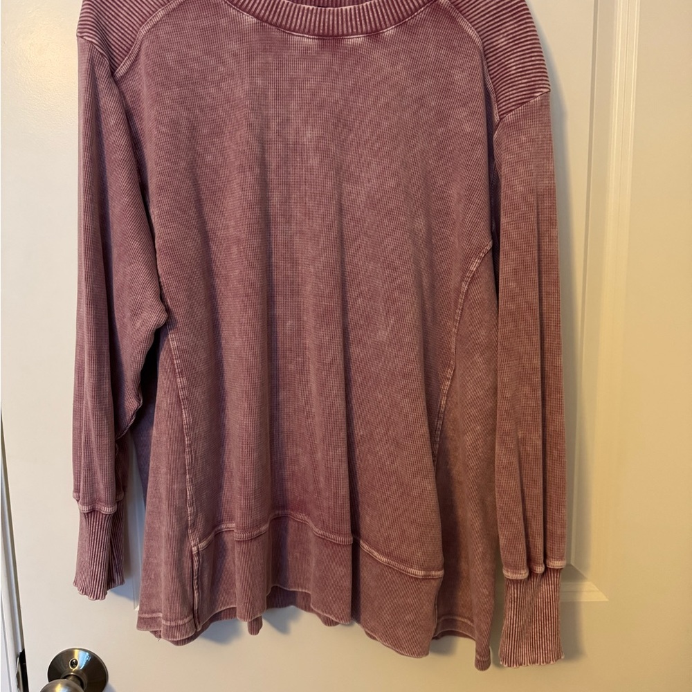 Women's Pink Long Sleeve Top